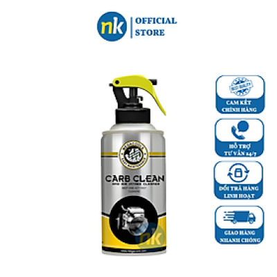 Chai xịt Megacools vệ sinh buồng đốt, họng gió xe máy số, xe ga, ô tô Megacools CARB CLEANER 300ml
