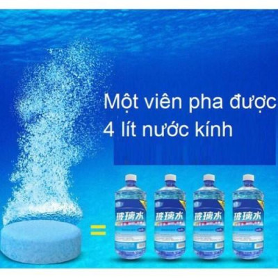 Viên sủi rửa kính ô tô dạng nén đóng túi Freeship VIÊN RỬA KÍNH Ô TÔ chuyên dụng dạng sủi
