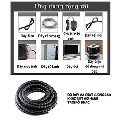 Dây bọc bảo vệ dây rửa xe cao áp, ống bảo vệ tuy ô thủy lực máy xúc chống mài mòn hiệu quả