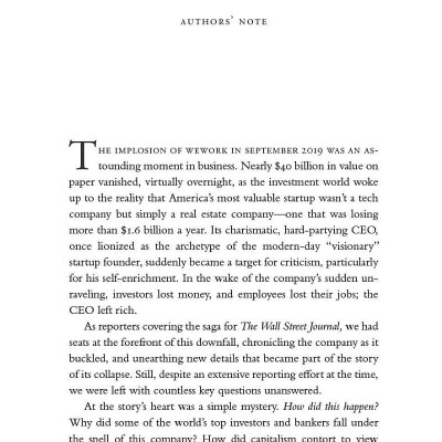 The Cult Of We : Wework And The Great Start-up Delusion