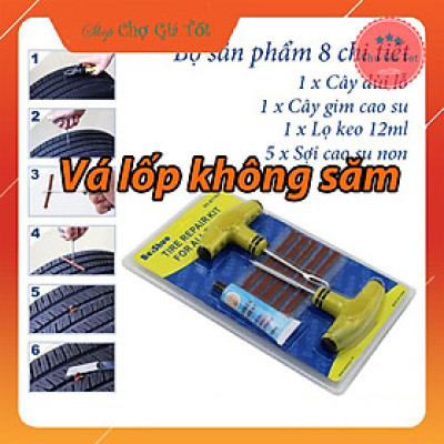Bộ tự vá lốp không săm ô tô xe máy,cứu hộ phượt thủ BS-BT109