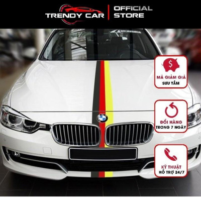 Freeship PK ô tô | decal dán xe thể thao phong cách BMW M sport, cờ ý, đức, pháp, loại cao cấp độ bền cao