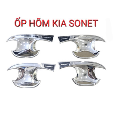 Ốp tay hõm cửa xe KIA SONET 2022 + chất liệu crom cao cấp