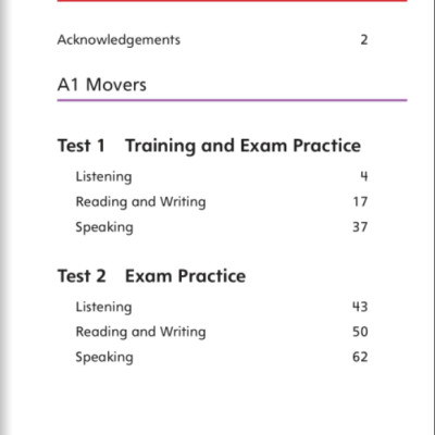 A1 Movers Mini Trainer With Audio Download