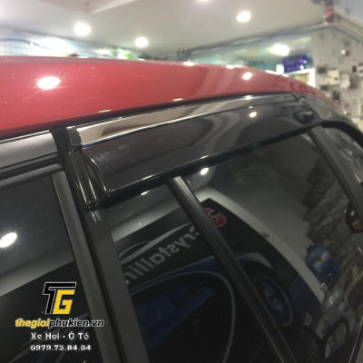 Bộ vè che mưa dành cho Toyota Corolla Cross viền INOX cao cấp
