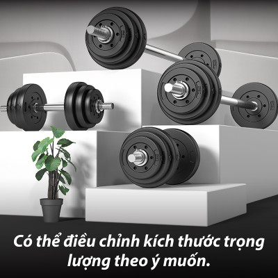 BG Bánh Tạ Nhựa 1.5kg Đặc Ruột - Tạ Miếng Nhựa -  Sẵn Kho Giao Liền