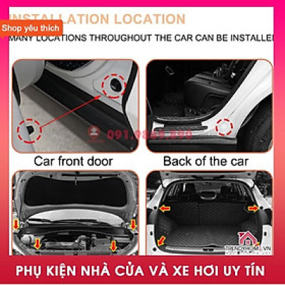 Bộ 4 Miếng Đệm Cao Su Dày Chống Sốc Cho cánh cửa Xe Hơi Suzuki Porsche Toyota Mazda Suzuki Vinfast