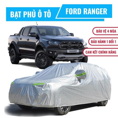 Bạt phủ xe ô tô 5 chỗ bán tải Ford Ranger, Bạt trùm xe bán tải cao cấp chống nắng mưa không thấm nước