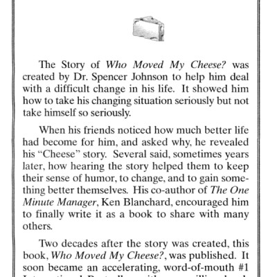 Who Moved My Cheese? - Ai Lấy Miếng Pho Mát Của Tôi