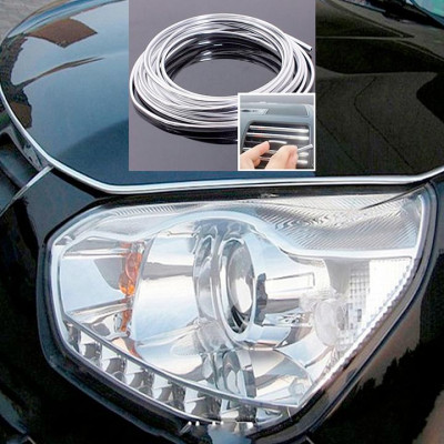 Nẹp Viền Mạ Crom Oto Cuộn 13M Chống Va Đập Cánh Cửa, Trang Trí Nắp Capo, Cốp Xe Và Cửa Gió Điều Hòa