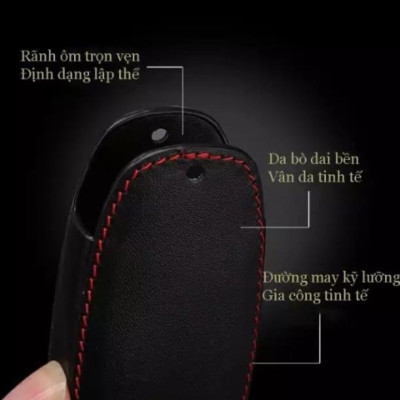 Bao da chìa khoá dành cho hyundai accent 2021 kèm móc  (tặng quà móc khóa ghi sdt tránh thất lạc)