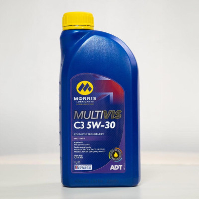 Dầu Nhớt Ô Tô Cao Cấp Tổng Hợp Cho Động Cơ Xăng - Morris Lubricants Multivis ADT C3 5W-30 / Can 1L