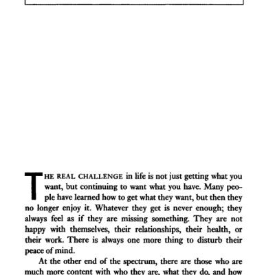 How To Get What You Want And Want What You Have: A Practical and Spiritual Guide to Personal Success