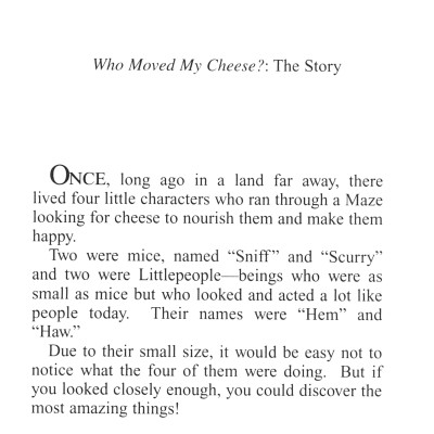 Sách ngoại văn: Who Moved My Cheese?: An Amazing Way to Deal with Change in Your Work and in Your Life