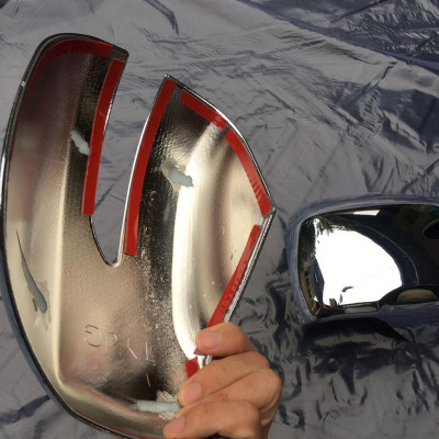 WiGo, Bộ 2 Ốp gương Toyota WiGo 2018 2019 nhựa mạ Crom cao cấp