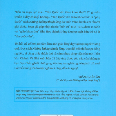 Bổn cũ soạn lại 3 – Những bài học thuộc lòng Tân quốc văn giáo khoa thư