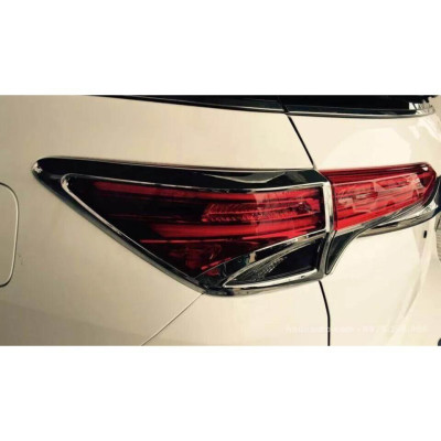 Ốp viền đèn pha hậu dành cho xe Toyota Fortuner 2017 2018 2019 2020 Mạ Crom sáng bóng