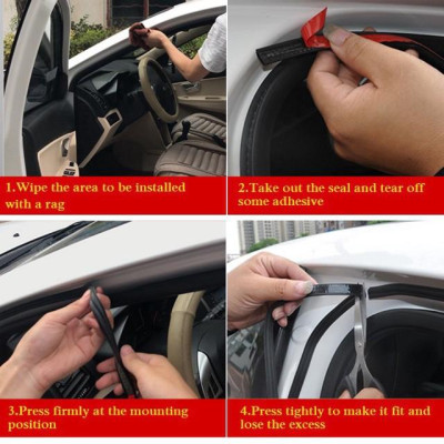 Gioăng cao su chống ồn chữ B cho ô tô | Ron cao su chữ B cách âm gioăng cửa chống ồn cho xe hơi và Nhà cửa