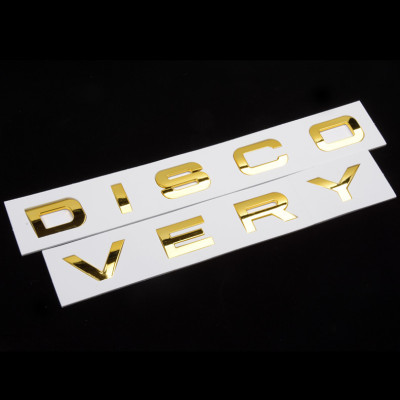 Tem DISCOVERY chữ nổi dán trang trí nắp CAPO ô tô