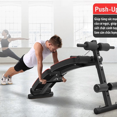 Ghế tập bụng cong muse, Ghế tập gym đa năng, Ghế Tập cơ Bụng, Máy tập bụng, Ghế tập lực , máy gập cơ bụng (hàng nhập khẩu)