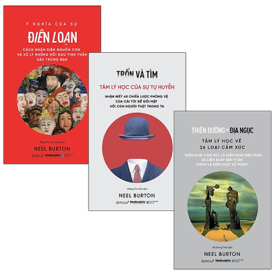 [ Thăng Long Books ] Bộ 3 Cuốn Tâm Lý Học : Ý Nghĩa Của Sự Điên Loạn - Trốn Và Tìm - Thiên Đường Và Địa Ngục