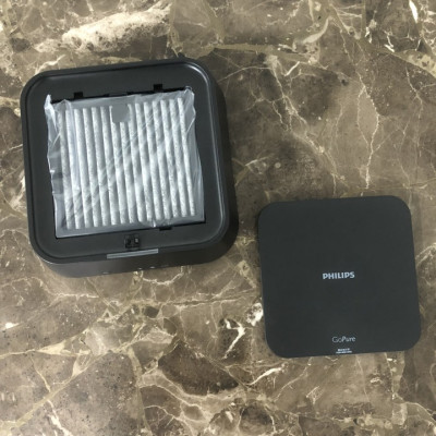 Máy lọc không khí trên xe ô tô Philips GP5201 Cảm biến chất lượng không khí 3 màu AQI - Hàng nhập khẩu