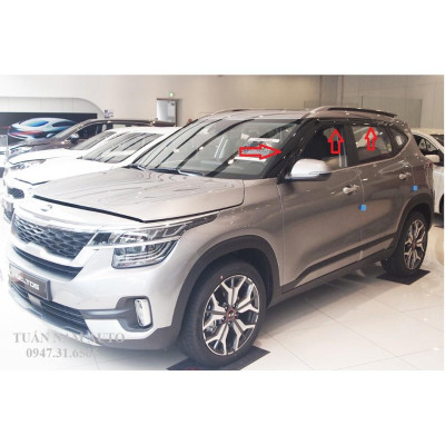 Vè mưa nhựa đen cho xe Kia Seltos Cao Cấp Korea