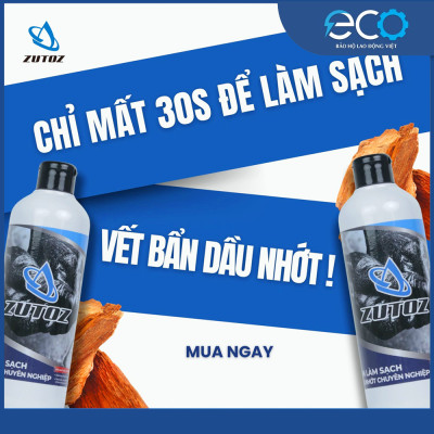 Dung dịch tẩy dầu nhớt ZUTOZ 500ml | Làm sạch dầu mỡ, sơn, nhớt, keo | Dùng cho Garage, cơ khí, tiệm sửa xe