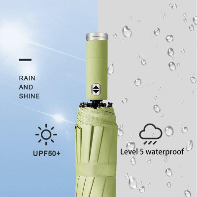 Ô Che Mưa Dù Gấp Gọn 10 Nan Chống Tia Uv Đóng Mở Tự Đóng Có Đèn Led rộng 108 cm Phụ kiện ô tô giá rẻ