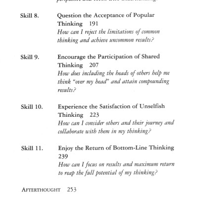 Thinking for a change