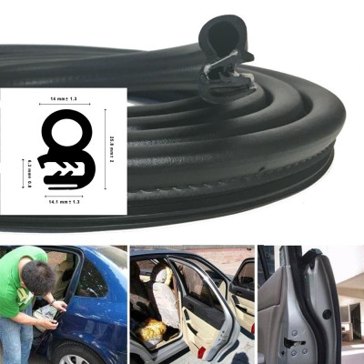 Gioăng Chữ U Có Rãnh Khí - Gioăng Cửa sau, Cốp sau Xe Tải cỡ nhỏ, Tủ Điện, Tủ Sắt, Nồi hơi đa dụng