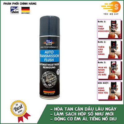 Phụ gia nhớt vệ sinh hộp số tự động cho xe ô tô Auto transmision Flush Bluechem 60020E