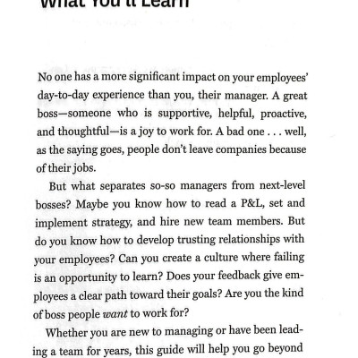 HBR Guide To Being A Great Boss