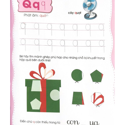 Bé Làm Quen Chữ Cái Tập 2 (Dành Cho Trẻ Từ 5 - 6 Tuổi) - Vanlangbooks