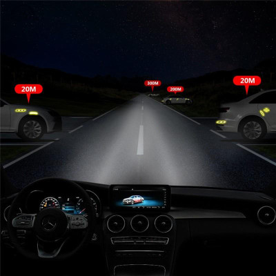 Bộ 8 Miếng Họa Tiết Sợi carbon 3d Phản Quang Dán Tay Cửa Hõm Cửa Dán Phản Quang ben đêm Chống Trầy Xước Trang Trí Xe Hơi