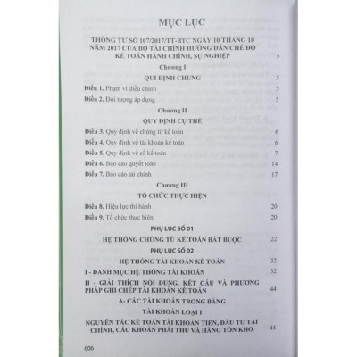 Chế độ kế toán hành chính sự nghiệp (Ban hành theo thông tư 107/2017/TT-BTC ngày 10/10/2017 của Bộ tài chính) 