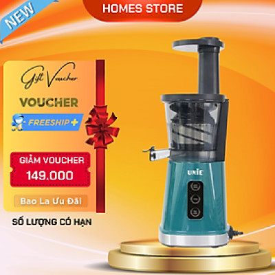 Máy Ép Chậm Unie UE-525 Tiêu Chuẩn Đức Dung Tích 600 ML Công Suất 200W - Hàng Chính Hãng