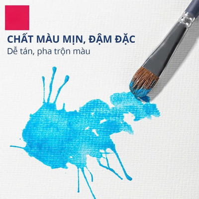 Màu Acrylic tuýp mini chuyên nghiệp - 5ml/tuýp - Vẽ vải / Vẽ quần áo / Vẽ giày - 12 màu