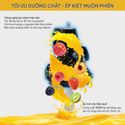 Máy ép chậm Bluestone SJB-6557 - Hàng chính hãng