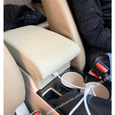 Hộp tỳ tay Xpander tích hợp cổng USB Mầu Kem và Đen