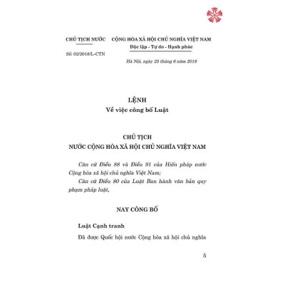 Sách - Luật Cạnh Tranh (Hiện Hành) - NXB Chính Trị Quốc Gia