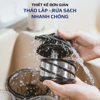 Máy Ép Chậm Olivo SJ210 Vỏ Hợp Kim Thương Hiệu Mỹ Dung Tích 0.35 Lít Công Suất 200 W - Hàng Chính Hãng