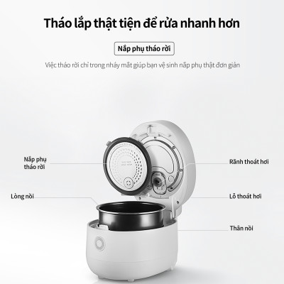 Nồi cơm điện tử Cuckoo 1.08L CR-0675F - Tùy chọn 3 vị cơm, 9 chế độ nấu tích hợp, chế độ tự động làm sạch - Hàng chính hãng