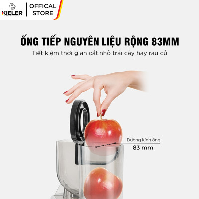 Máy ép chậm trái cây Kieler KL-916G 0,7L Máy ép hoa quả hàng chính hãng Đức công suất mạnh 240W giữ nguyên dưỡng chất Vitamin