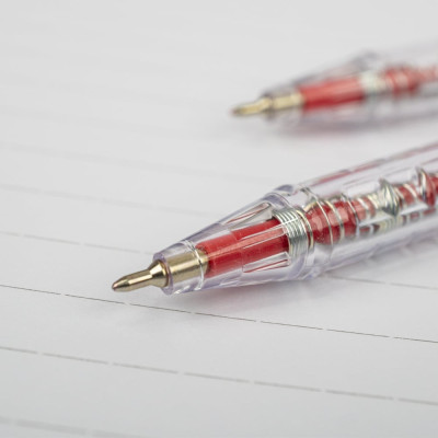 Hộp 20 Bút Bi Pro 027 0.5 mm - Thiên Long TL-105 - Mực Đỏ