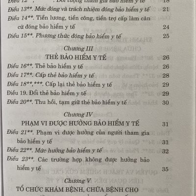 Luật Bảo Hiểm Y Tế Năm 2008 ( Sửa đổi, bổ sung năm 2013, 2014, 2015, 2018, 2020,2023 )
