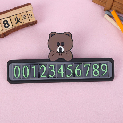 Bảng ghi số điện thoại nhựa dẻo trên ô tô