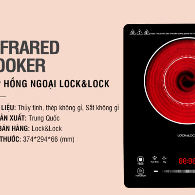 Bếp Hồng Ngoại Lock&Lock EJI421 (2000W) - Hàng Chính Hãng