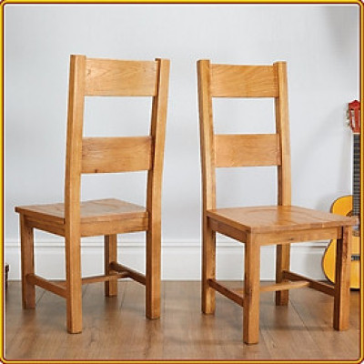 Ghế ngồi phòng ăn Tundo gỗ sồi màu tự nhiên 2 nan