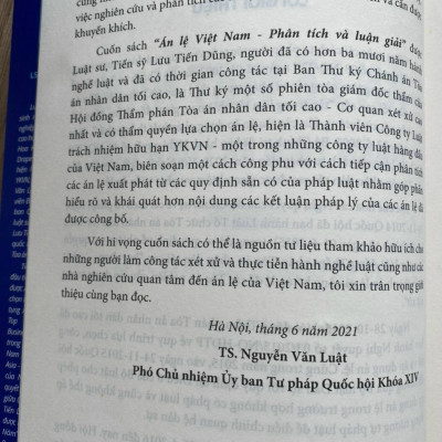 Án Lệ Việt Nam- Phân Tích và Luận Giải tập 1: Từ án lệ số 1 đến án lệ số 43